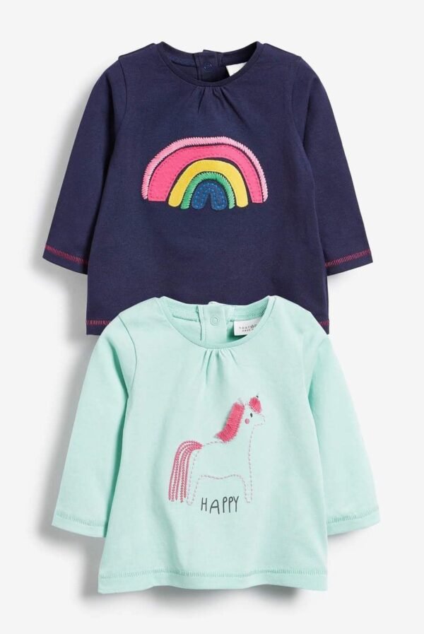 Next UK Rainbow T-Shirts -Pack of 2