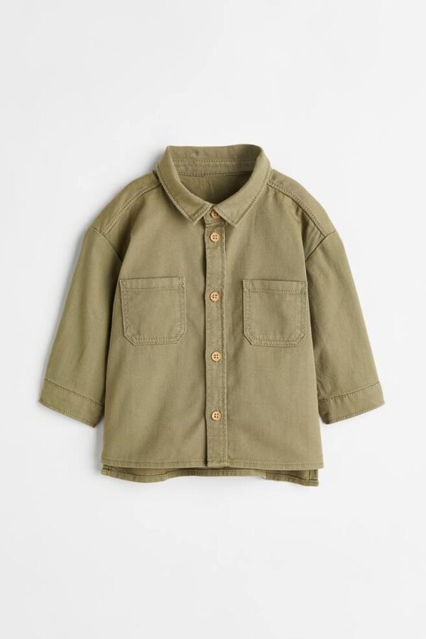 H&M Khaki Twill Shacket
