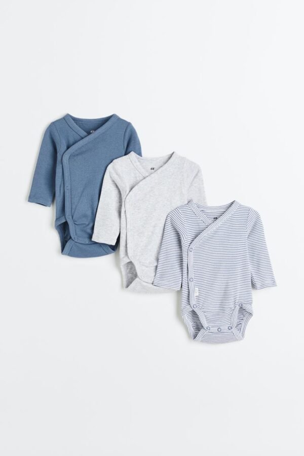 H&M Long Sleeved Bodysuits -Pack of 3