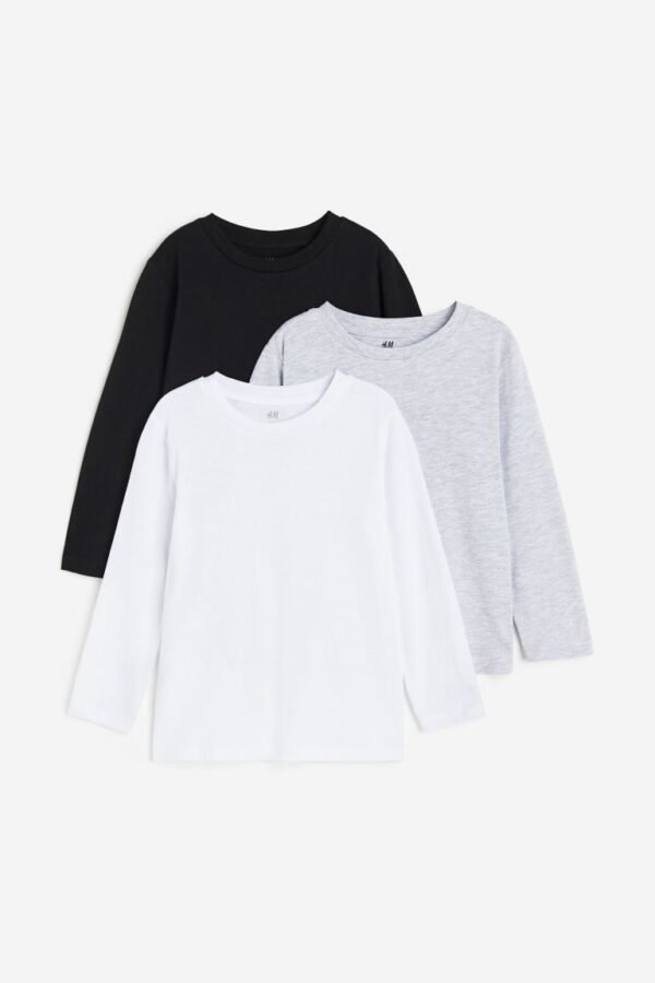 H&M Pack of 3 Long Sleeved T-Shirts