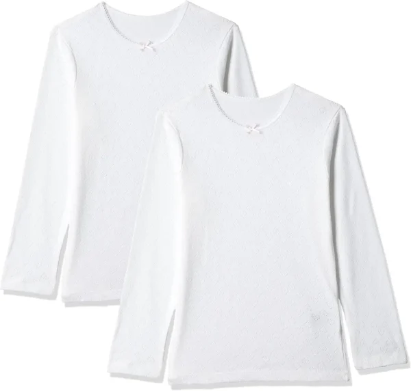 Mothercare Girls White Thermals-Pack of 2