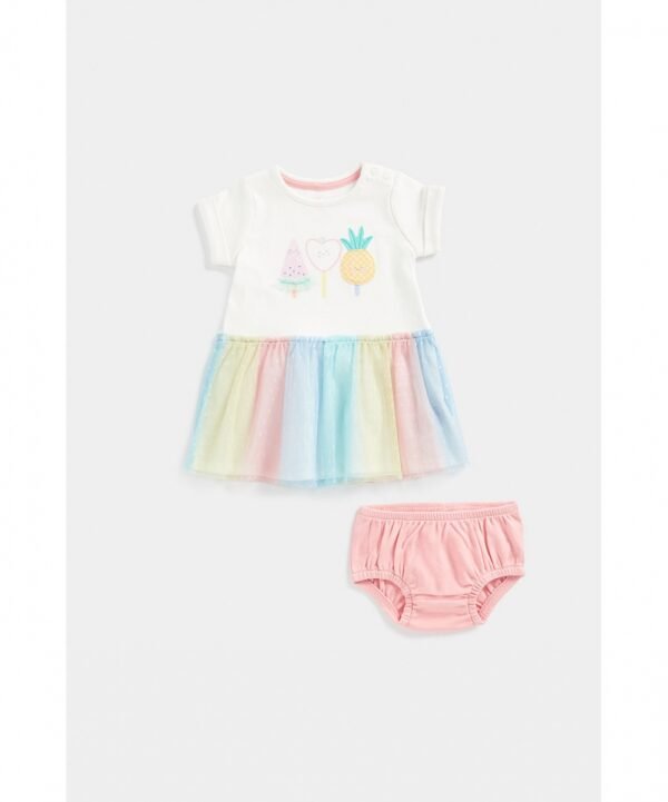 Mothercare Baby Girl Fruits Dress with Knickers